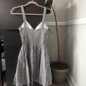 (Almost new) Trashy Diva Chic Black and White Gingham Dress